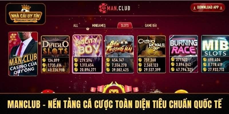 MANCLUB - Nền tảng cá cược toàn diện với tiêu chuẩn quốc tế